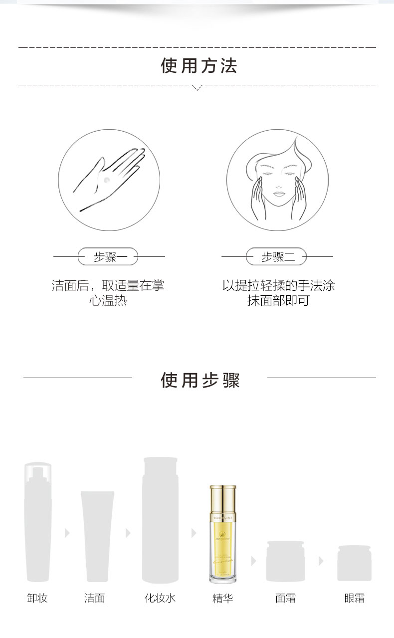 麦吉丽（Mageline） 青春浓缩精华素女士精华液保湿补水淡化细纹紧致滋润嫩肤收毛孔 小样精华液5ml