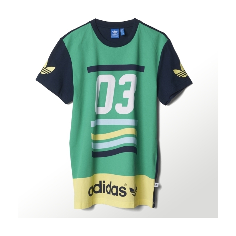 adidas 阿迪达斯 三叶草 男子 短袖上衣 深绿 s19095图片