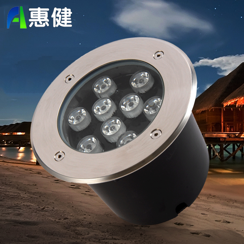 惠健led地埋灯 草坪广场射灯户外照明防水庭院灯 公园