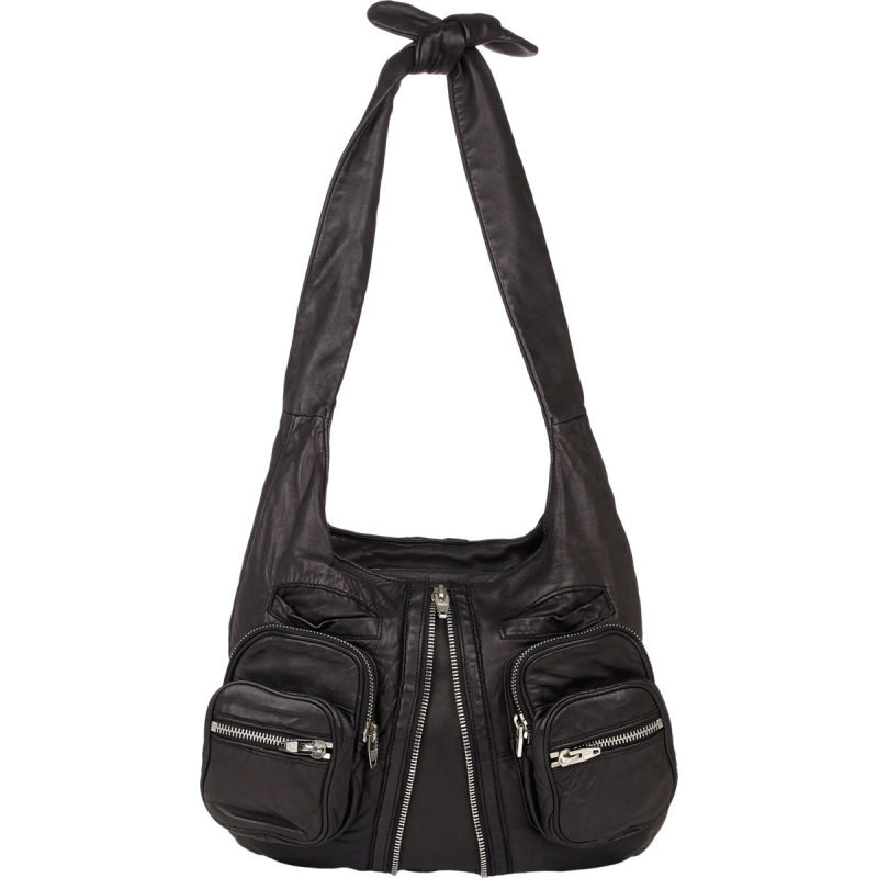 alexander wang/亚历山大·王 女包 女式单肩包 q00093172 black