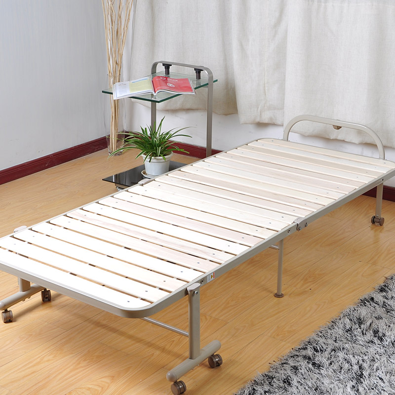 未蓝生活木板折叠床 办公午睡午休值班儿童陪护床 环保实木条木板床