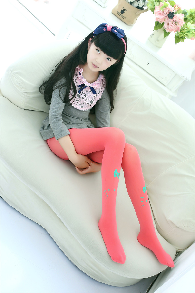 绚萌 春秋夏款儿童连裤袜女孩打底裤袜子糖果色女童舞蹈袜宝宝丝袜裤