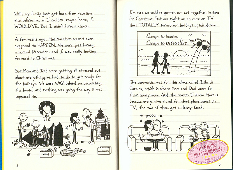 《小屁孩日记12diary of a wimpy kid#12 the getaway 京东图书