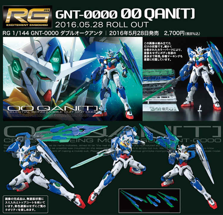 【1】万代(bandai)高达模型rg版1/144敢达拼装玩具 系列高达拼装 (rg