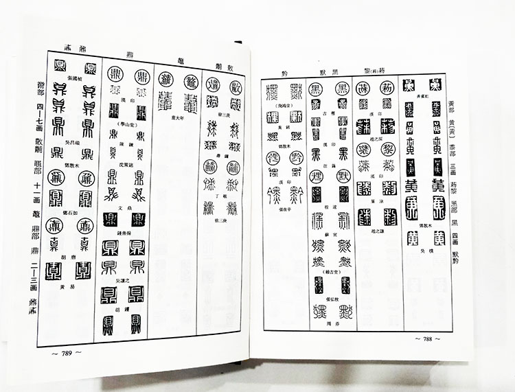 正反篆刻字典中国书法实用篆书字典32开1本书法工具书简体旁注毛振家