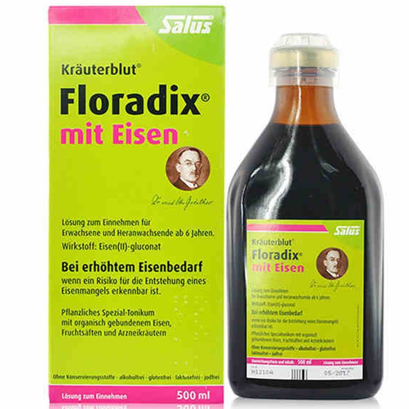 自营 铁元(floradix)孕妇补血补铁果蔬营养口服液 500ml (德国进口)