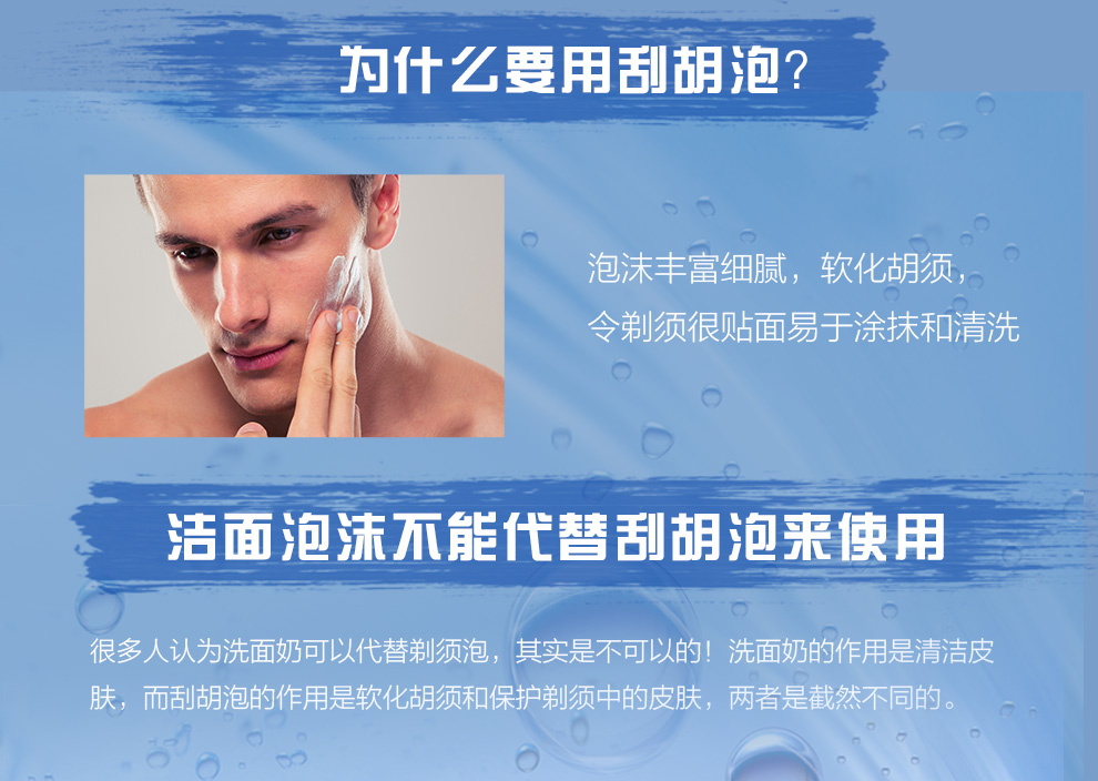 妮维雅(NIVEA)刮胡泡剃须泡沫男士剃须膏刮毛膏刮胡子胡须清爽舒缓柔软原装进口剃须刀好搭档