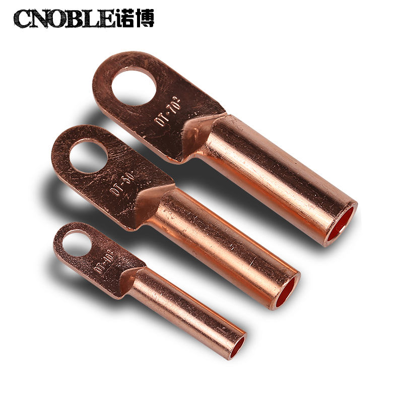 cnoble 铜鼻子 dt紫铜鼻子线鼻子 铜接线端子 堵油电缆铜接头 电缆