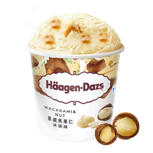 hagen·dazs 哈根达斯 冰淇淋 夏威夷果仁口味 471ml 71.4元