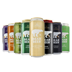 bearbeer豪铂熊小麦拉格黑啤500ml12听