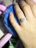 儷萌珠寶 定制白18K金鉆戒鉆石戒指求定結婚鉆石女戒群鑲克拉效果  主鉆30+40分FG色 曬單實(shí)拍圖