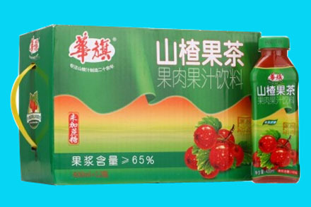 【华旗】不加蔗糖山楂果茶400ml*12整箱装(京东自营)
