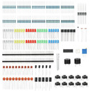 Kit de electrónica mejorada para Arduino Raspberry Pi STM32 con módulo de fuente de alimentación Cable de puente Potenciómetro de precisión 830 punto