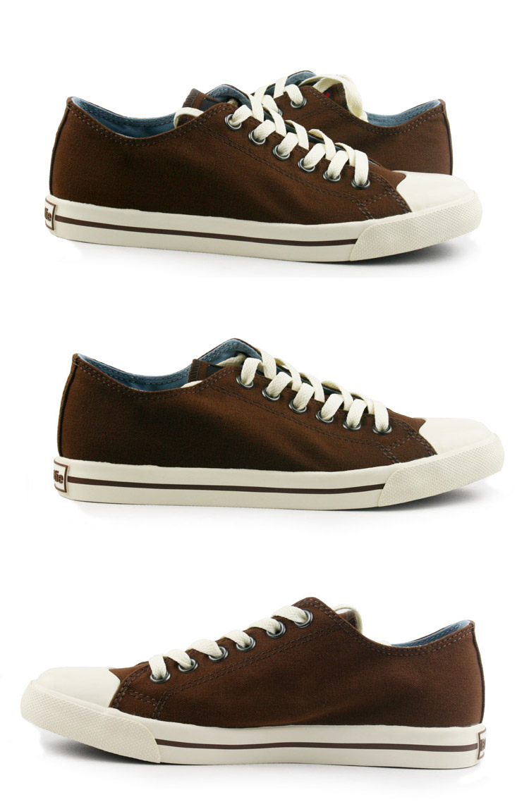 burnetie伯内谛 男士休闲鞋帆布鞋 巧克力色 43