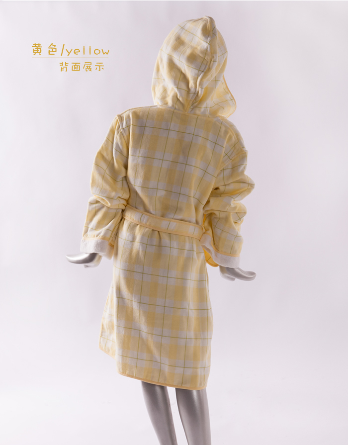 
                                        金号 纯棉儿童浴衣 蓝色 150                