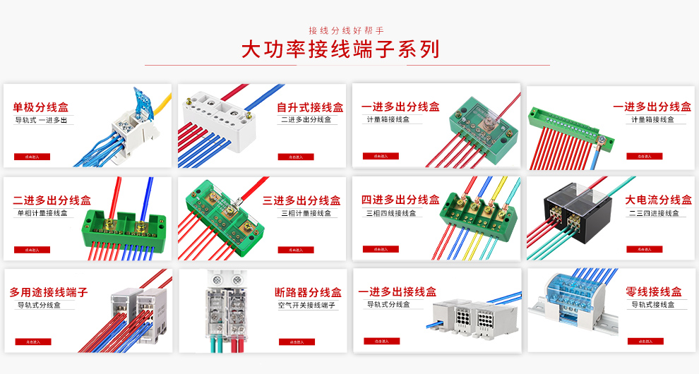 jimdz大电流三相电线分线盒二三四进接线盒380v大功率四线电缆接线