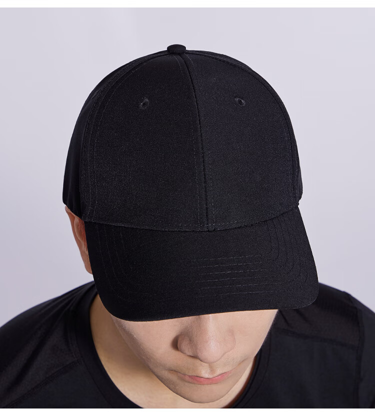 橙色亮丽费德勒纳达尔男士可调节运动网球帽子 黑色-费德勒【图片