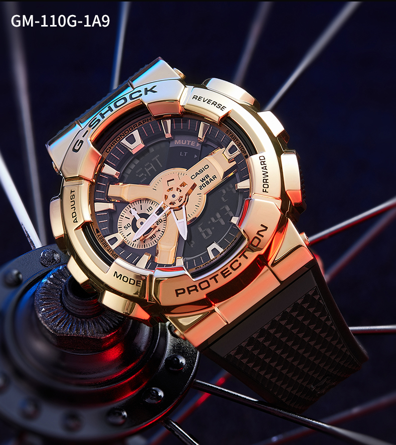 卡西欧(casio)手表男g-shock钢铁之心gm110小钢炮金属时 gm-110-1a