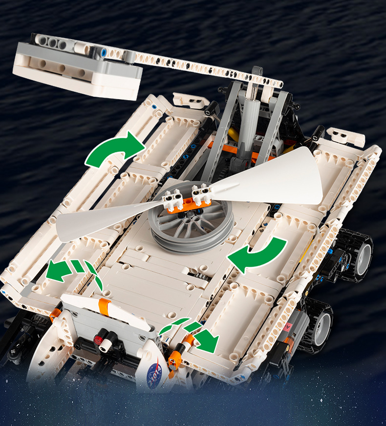 国护航巡洋舰剃刀号遥控探索者小颗粒高难度拼装积木飞船模型男孩子