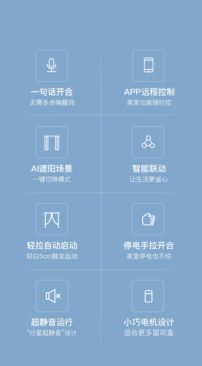 連小米家小愛同學精靈小度語音app控制電動窗簾wifi版單電機不包安裝