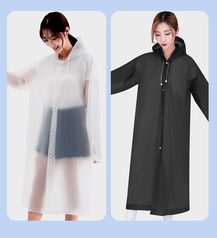 YUHANG Outdoor Raincoat, Windbreaker, Long Raincoat, Rain Poncho, Adult Single-Person One-Piece 8