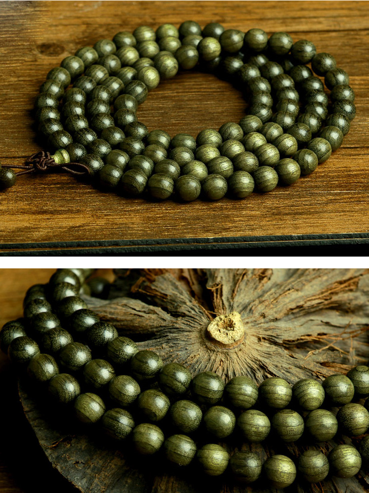 手串佛珠乌木108颗男女款文玩佛珠把玩念珠手链 10mm108颗【图片 价格