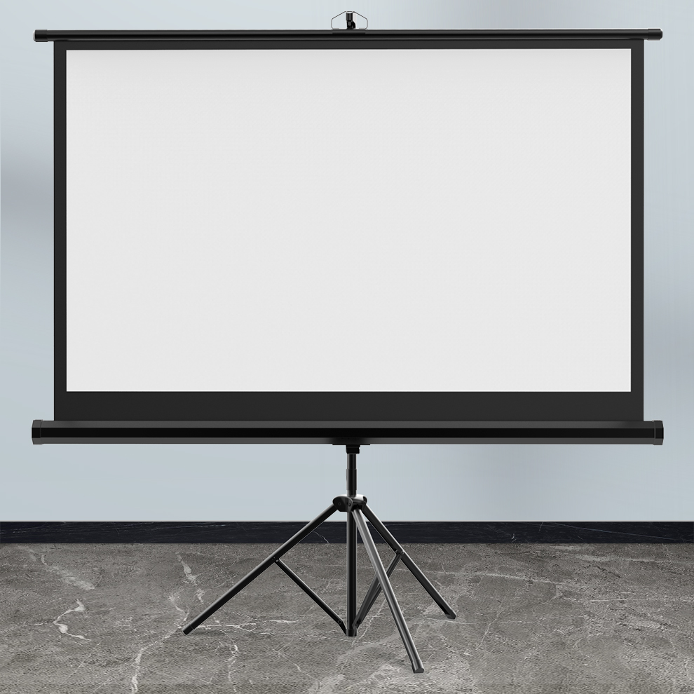 极米坚果一体式支架投影幕布家用免打孔便携移动幕布商用办公户外手拉