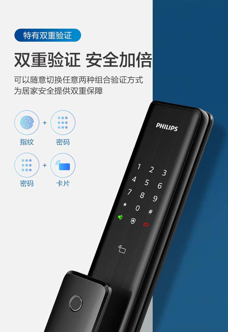 飞利浦 Alpha WIFI版 全自动指纹锁 图13