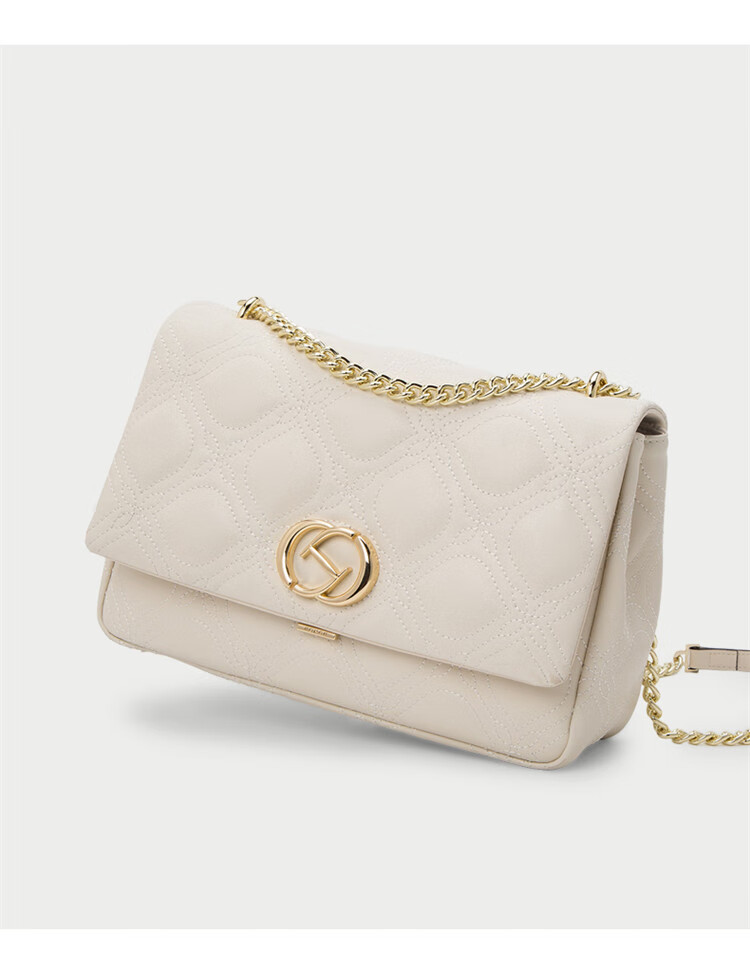 HONGU Ladies Handbag, Fashionable Diamond Pattern Chain Shoulder Bag, Cowhide Crossbody Bag, Small Square Purse, Birthday Gift for Girlfriend 20