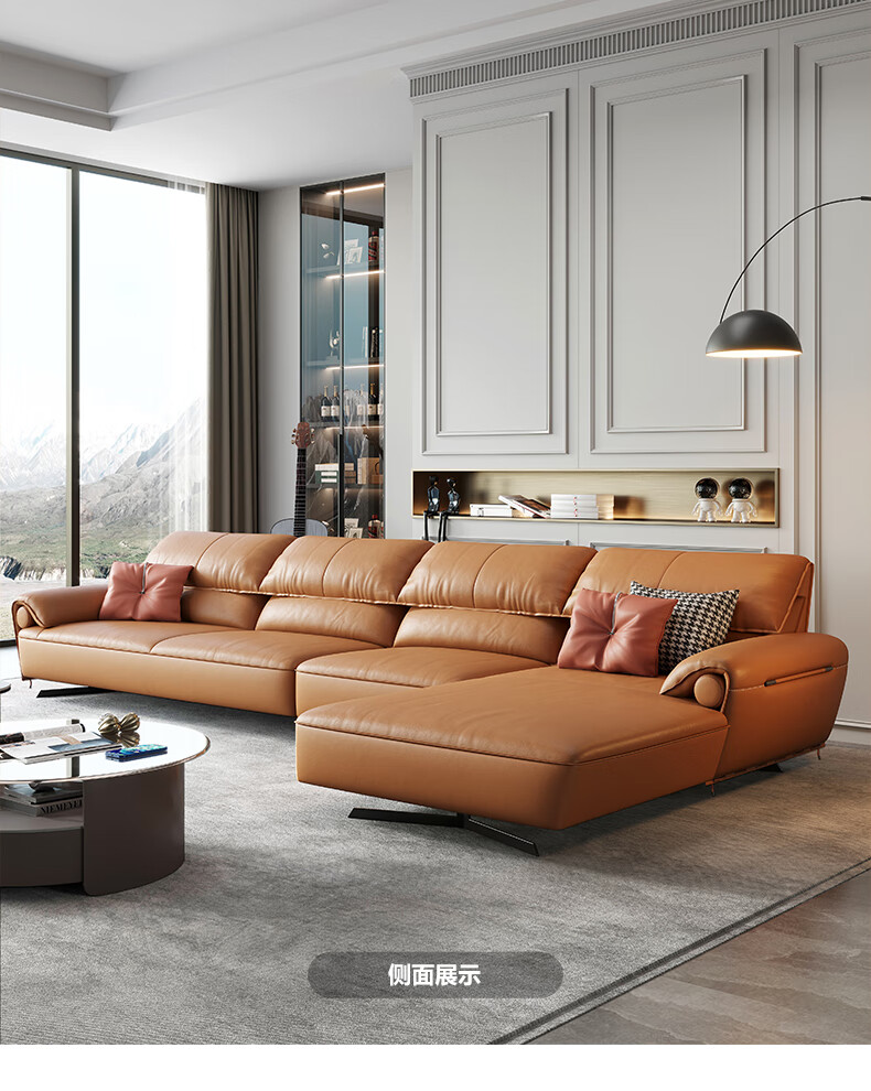 咨询领取新年价和谐都匠沙发意式极简头层真皮沙发设计师北欧简约现代