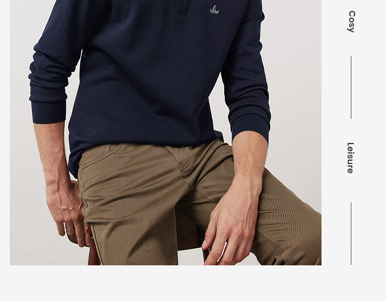 Navigare Men's Long-Sleeve Polo Shirt with Collar, Combed Long-Staple Cotton, Skin-Friendly Casual POLO Shirt 1335024503 2XL 20