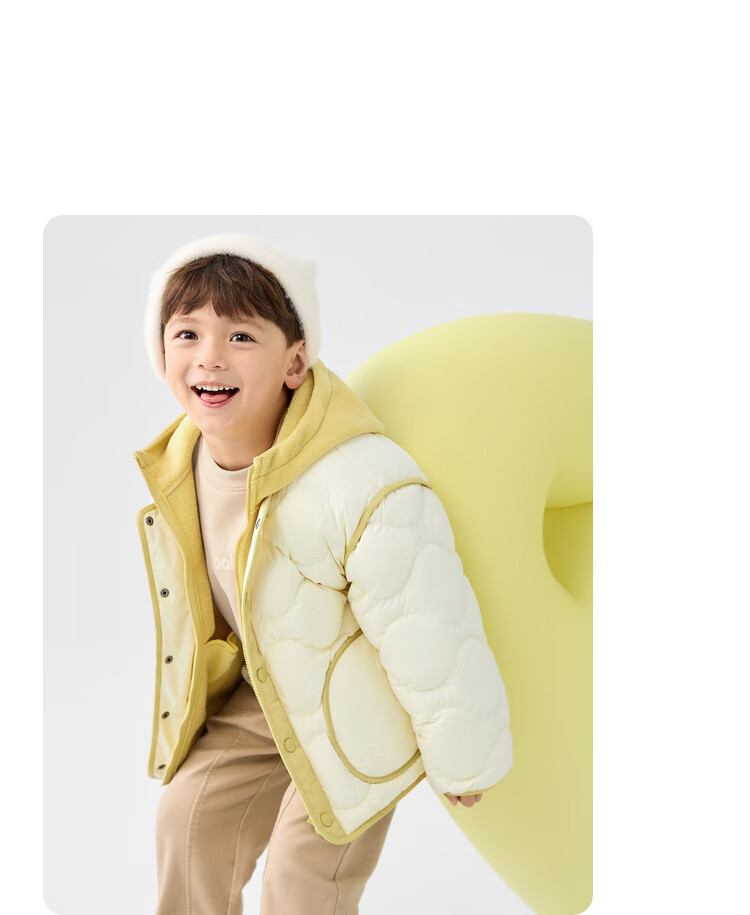 BALABALA Children's down Jacket, Boys And Girls Winter Coat, Fleece Two-Piece Set, Warm Outerwear for Baby Boys And Girls 16