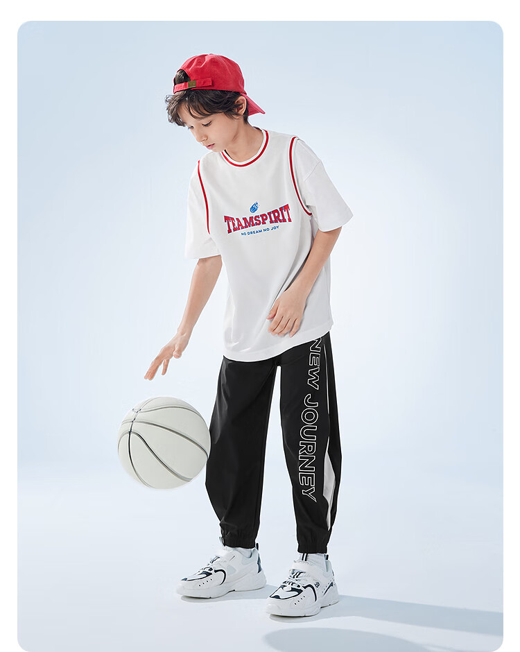 BALABALA Children's Clothing, Kids' Long Pants, Summer Thin Style, Boys' Tapered Pants, Casual Pants, Loose Fit, 208225108101 12