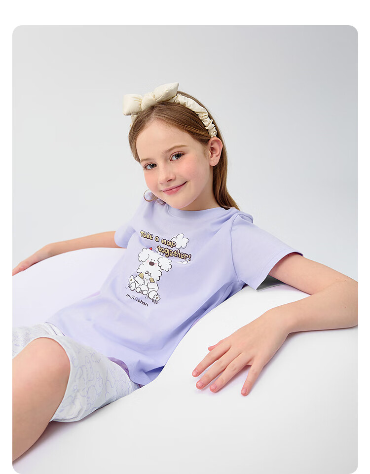 BALABALA Pajama Set for Boys And Girls, Home Wear, Air Conditioning Clothing, Summer Style [Miiichan IP] 209225171208 11