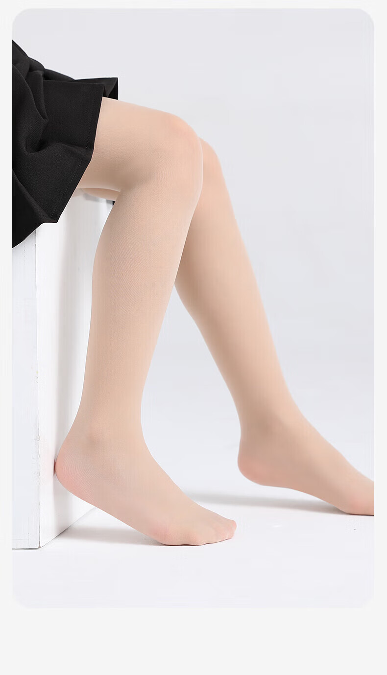 Barbie Children's Tights, Spring And Autumn Bare Leg Effect, Girls' Dance Socks, Skin Color Leggings, Flesh-Colored Thigh-High Socks 2