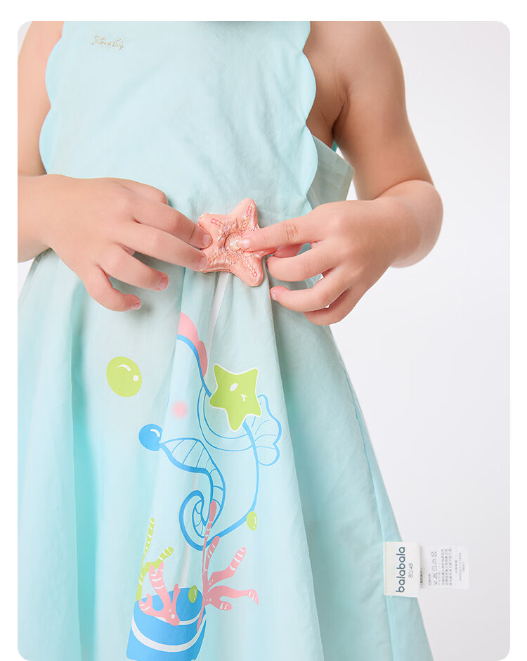 Balabala Kids Dress Girls Summer Princess Dress Fashionable Sweet Baby Dress Mall Same Style 11