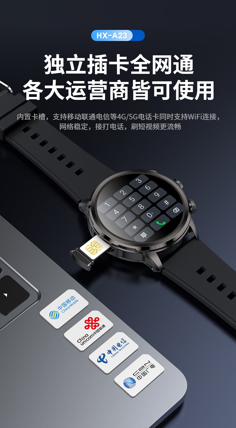 KPEP [True Memory] 5G Universal SIM Card Bluetooth Dual-Mode Smart APP, Any Download WeChat Chat Payment 50,000 Rotating Camera Synchronized Smartphone Smartwatch 3