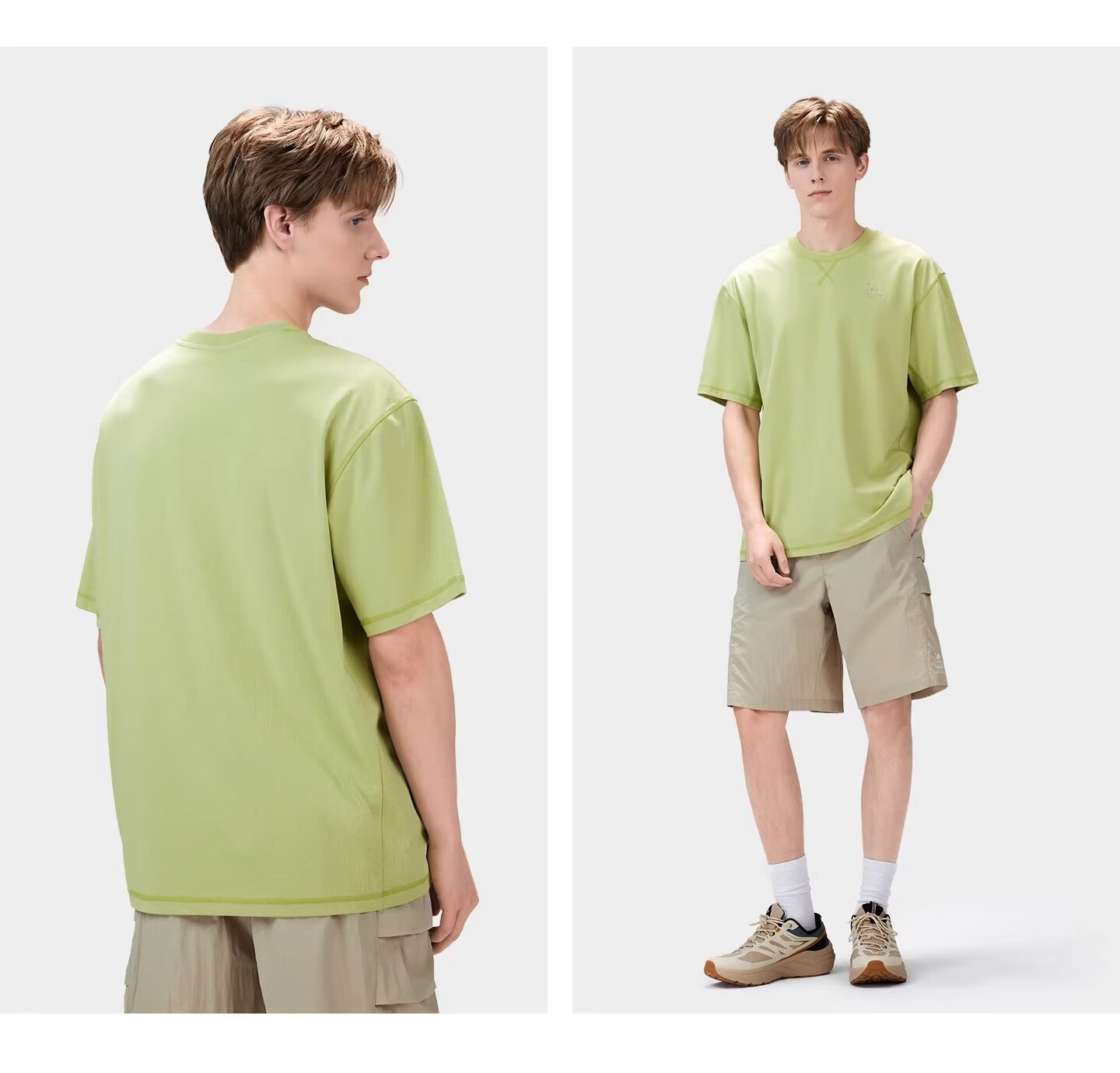 CAMEL Outdoor Quick-Dry T-Shirt Men Spring Summer 2026 Short Sleeve Breathable Cooling Stretch Hiking Top Women A36BK08037 16