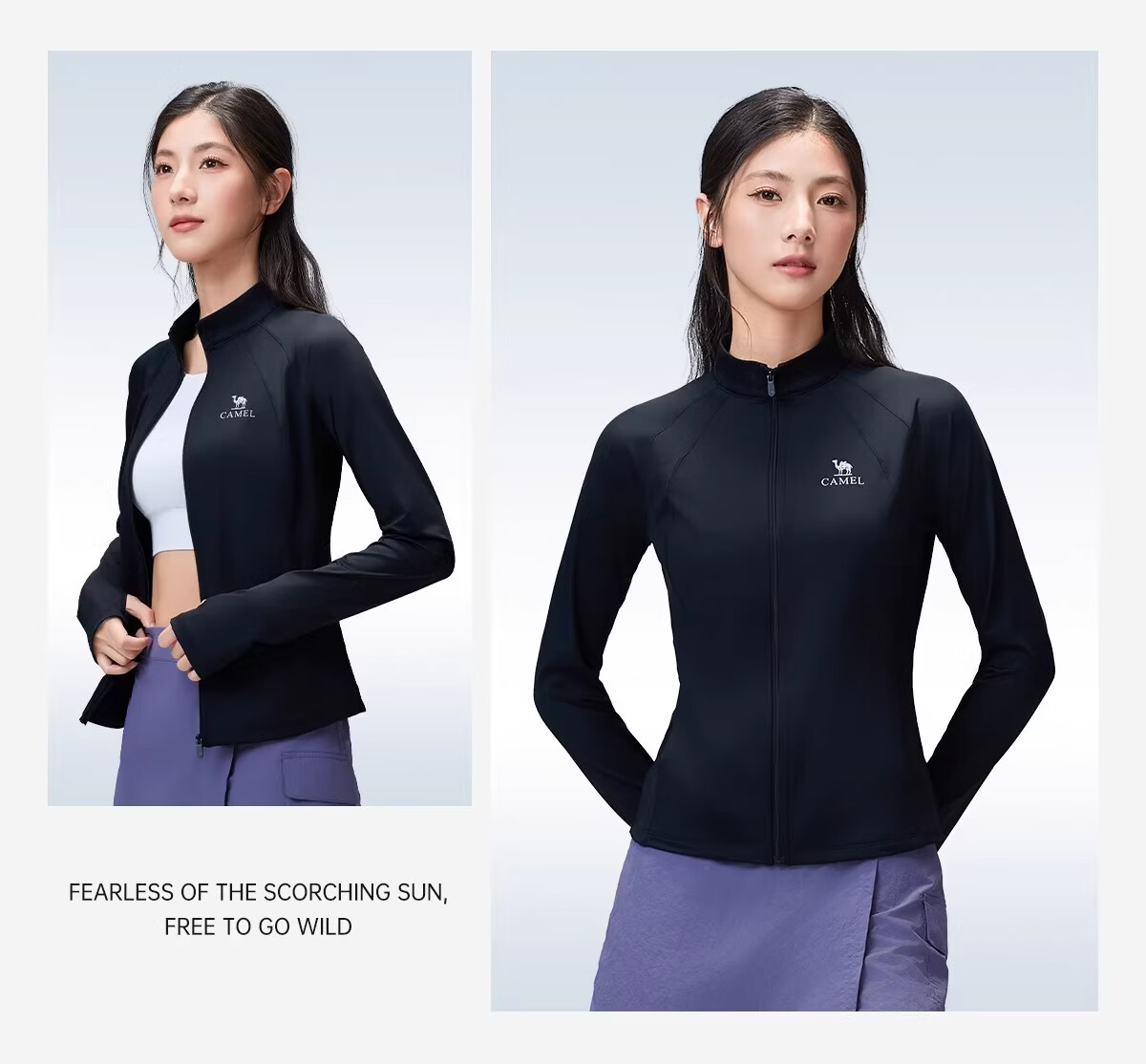 CAMEL Outdoor Women's Short Slim Breathable Cooling Sunscreen Jacket 2026 Spring Summer New 1167 20