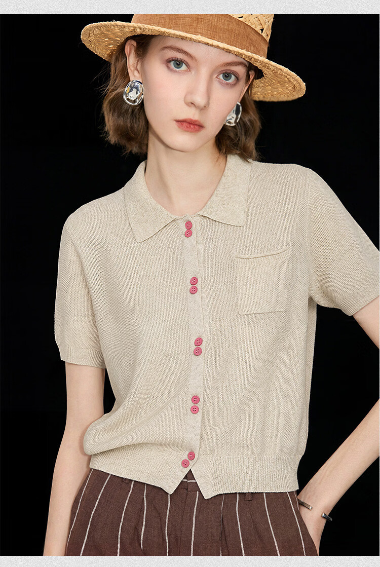 Wudao Women's High-End Short Sleeve T-Shirt 2026 New Fashionable Summer Top 4