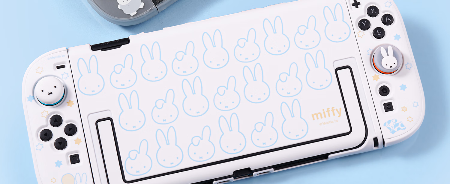 Jixiang Nintendo Switch 2 Protective Case Miffy Semi-Transparent NS2 Controller Protective Set Cute Female Cartoon IP Collaboration Game Console Accessories Anti-Drop Miffy Official New Product 17