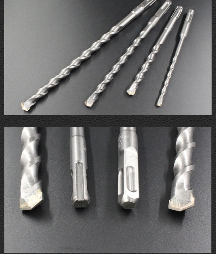 Bingyu Premium Flat Chisel Alloy Drill Bit Square Shank Four-Groove 10x350mm 1pc 7