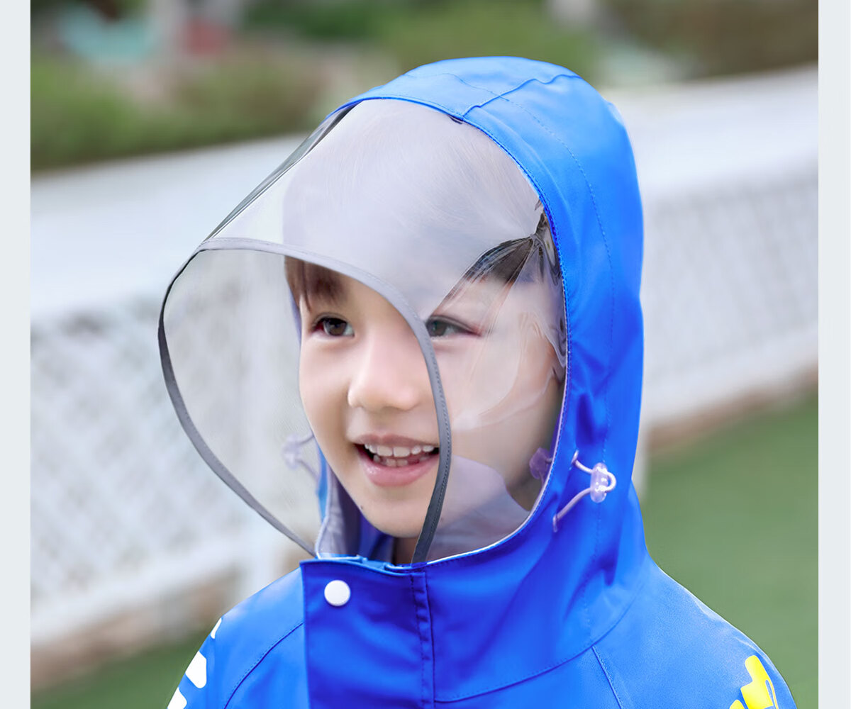 儿童雨衣小学生男童上学带书包位全身套装中大童加厚男孩雨披tx s