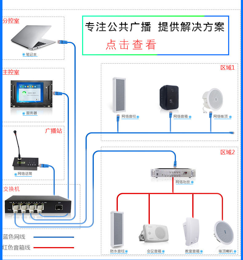 室外防水音柱接线图图片