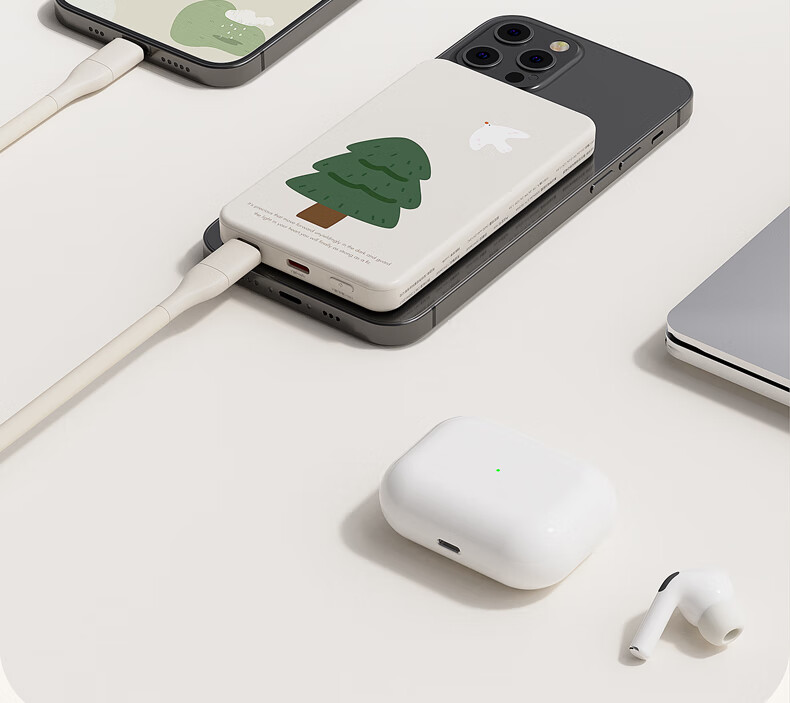 仓梵无线磁吸充电宝快充苹果12超薄小巧便携轻薄迷你移动电源手机背夹