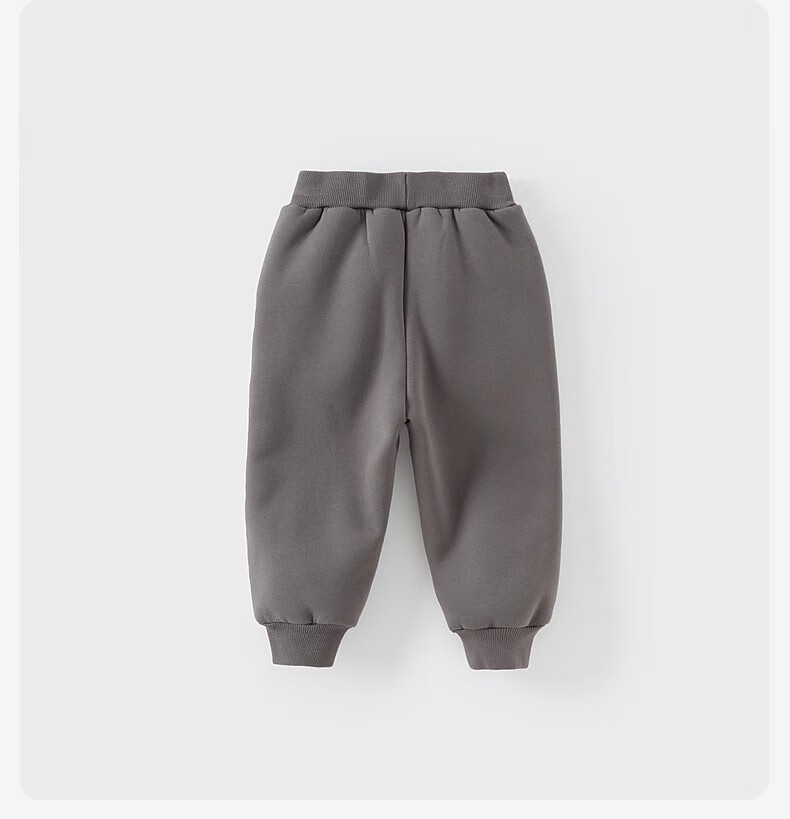 DAVE & BELLA Children's Pants Winter Wear, Fleece-Lined Trousers for Baby Girls, Casual Pants for Boys, Long Pants for Kids 10