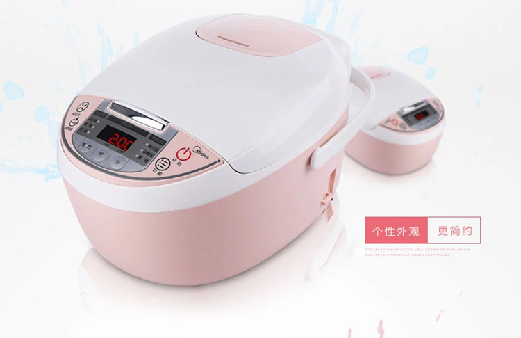 
                                        
                                                                                美的（Midea）电饭煲电饭锅2-6人迷你小容量3L微压蒸汽阀24小时预约黄晶内胆家用蒸米饭锅WFS3018Q                