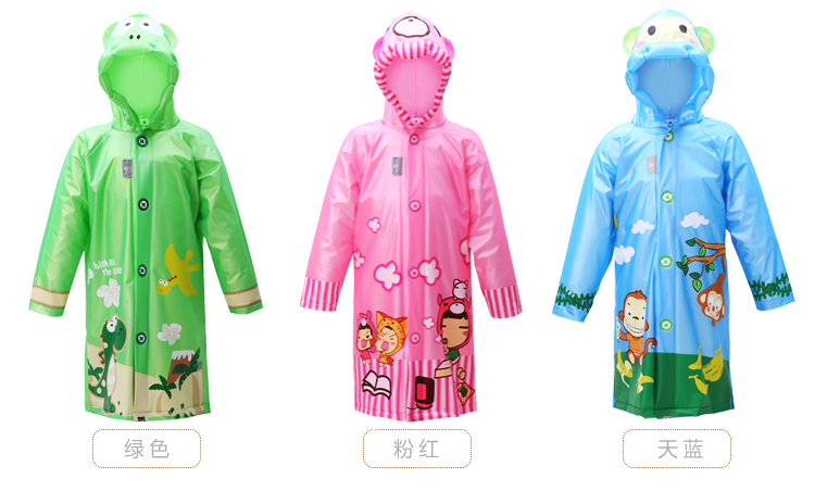 
                                        
                                        正招（kendo）儿童雨衣带书包位小学生雨披小孩卡通雨衣 R1绿色恐龙XL码                