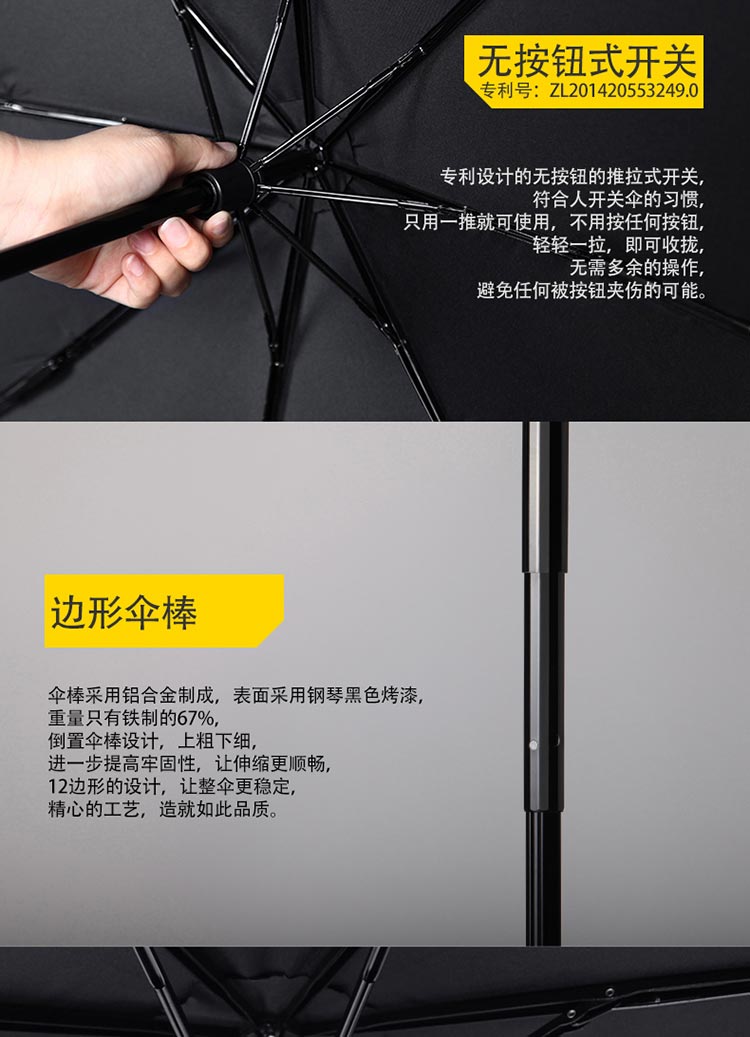 蕉下（BANANA UMBRELLA）双层防晒小黑伞 黑胶太阳伞黑胶遮阳伞 胭脂红 