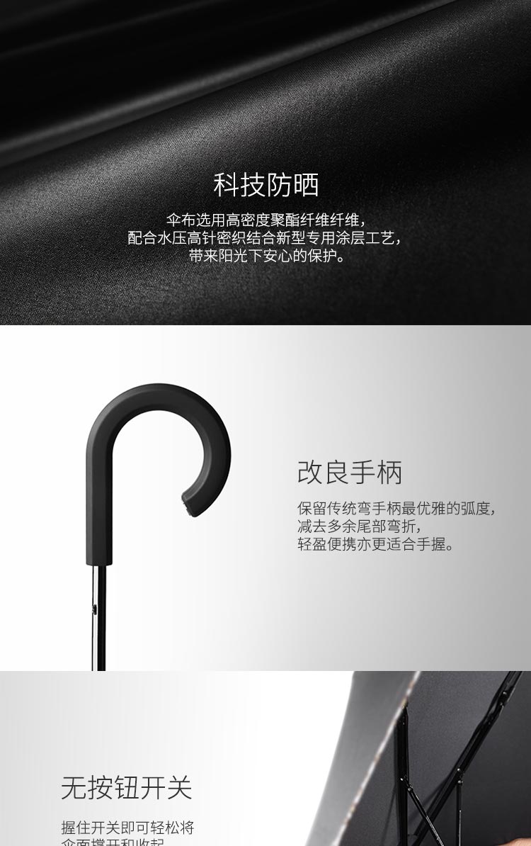 蕉下（BANANA UMBRELLA）花瓣三折伞 创意防紫外线太阳伞防晒折叠伞 月牙白